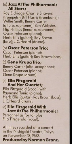 V.A.J.A.T.P. inTokyo 1953: Peterson,Krupa,Fitzgerald, vg+/vg-, Verve(2660 112), UK, Foc, 1972 - 3LP - Y8770 - 9,00 Euro