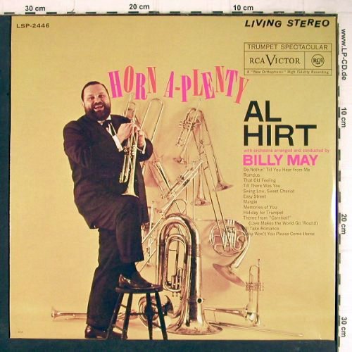 Hirt,Al: Horn A-Plenty, Orch.Billy May, RCA (LPM/LSP-2446), D, 1994 Typ: LP Best.-Nr.: Y8774 Preis: 9,00 Euro