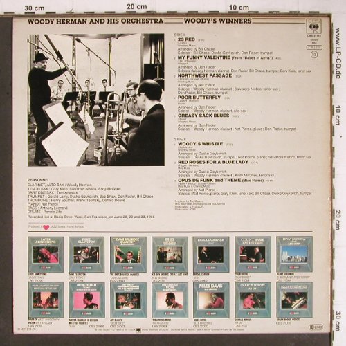 Herman,Woody: Woody's Winners (I Love Jazz), CBS (CBS 21 110), NL Typ: LP Best.-Nr.: Y8778 Preis: 6,00 Euro