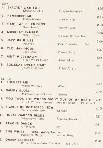 Herman,Woody & Orch.: The Uncollected, 1937, Decca (6.23558 AG), D, 1978 Typ: LP Best.-Nr.: Y8790 Preis: 7,50 Euro