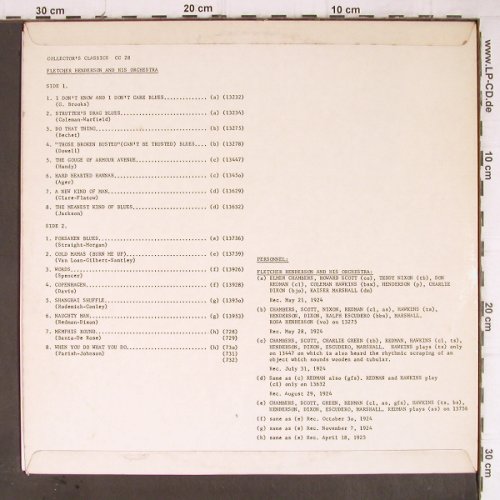 Henderson,Fletcher  and h.Orch.: Vol.2, Muster-Stol, Collector's Classics (CC 28), UK Typ: LP Best.-Nr.: Y8799 Preis: 6,00 Euro