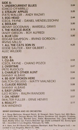 Goodman,Benny / Charlie Barnet: Bebob Spoken Here, Capitol (M-11061), US, 1972 Typ: LP Best.-Nr.: Y8854 Preis: 7,50 Euro