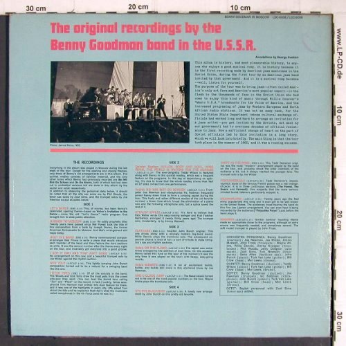 Goodman,Benny: In Moskau, Foc, RCA Victor (LOC-6008), US, 1962 Typ: 2LP Best.-Nr.: Y8855 Preis: 17,50 Euro