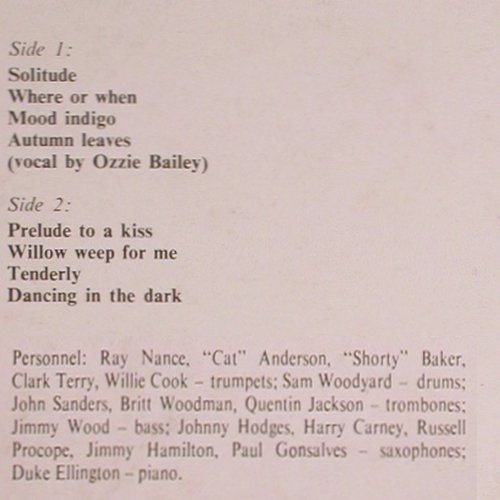 Ellington,Duke: Solitude (Ozzie Bailey) vg+/vg+, Philips (840 017 BY), NL Typ: LP Best.-Nr.: Y8866 Preis: 5,00 Euro