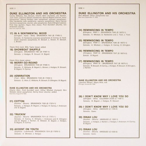 Ellington,Duke: The Complete Vol. 6, 1933-36, Foc, CBS (CBS 88137), F, 1975 Typ: 2LP Best.-Nr.: Y8868 Preis: 9,00 Euro
