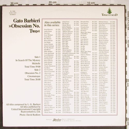 Barbieri,Gato: Obsession No.Two, Tobacco Road (B/2606), D, Ri Typ: LP Best.-Nr.: Y8939 Preis: 7,50 Euro