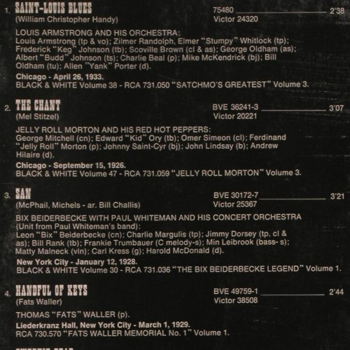 V.A.Jazz In Black and White Vol. 79: Armstrong... Stephane Grappelli,Foc, RCA(JPGH004), F, 1973 - LP - Y9045 - 6,00 Euro