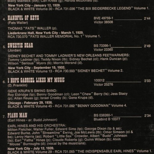 V.A.Jazz In Black and White Vol. 79: Armstrong... Stephane Grappelli,Foc, RCA(JPGH004), F, 1973 - LP - Y9045 - 6,00 Euro
