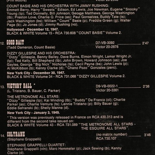 V.A.Jazz In Black and White Vol. 79: Armstrong... Stephane Grappelli,Foc, RCA(JPGH004), F, 1973 - LP - Y9045 - 6,00 Euro