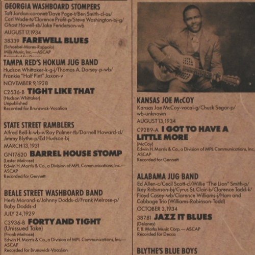 V.A.Jazzy Jugs and Washboard: Georgia W.Stompers- StateStreetRamb, MCA(MCA-1372), US, 1983 - LP - Y9057 - 7,50 Euro