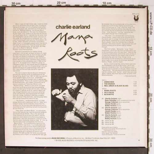 Earland,Charlie: Mama Roots, m-/vg+, Muse Record (MR 5156), US, 1978 Typ: LP Best.-Nr.: Y9144 Preis: 12,50 Euro