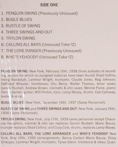 Berry,Chu  f.w.Cab Calloway & Orch.: Penguin Swing, 1937-1941, Jazz Archives (JA-8), US, 1974 Typ: LP Best.-Nr.: Y9147 Preis: 9,00 Euro