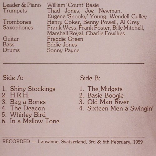 Basie,Count: The Great "The Atomic Period"(1959), Rarities (52), DK, Ri Typ: LP Best.-Nr.: Y9156 Preis: 9,00 Euro