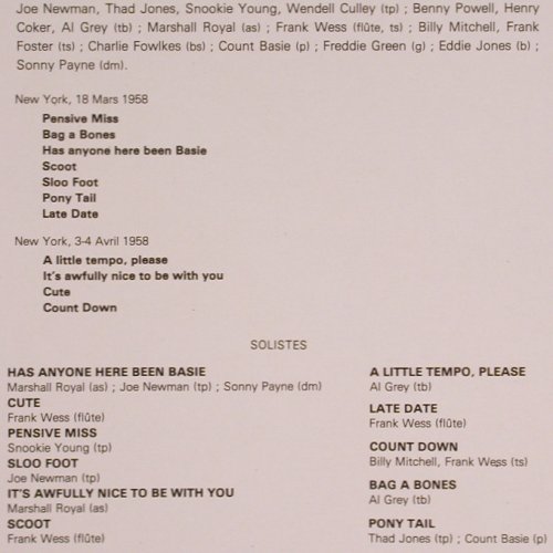 Basie,Count: Basie plays Hefti, Roulette/Vogue (500002), F, Ri Typ: LP Best.-Nr.: Y9159 Preis: 9,00 Euro