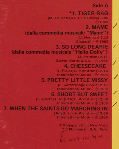 Armstrong,Louis: St.Louis Blues (1964-66), woc, Mercury (9279 254), I, Ri Typ: LP Best.-Nr.: Y9186 Preis: 5,00 Euro