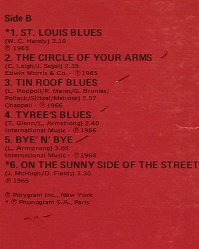 Armstrong,Louis: St.Louis Blues (1964-66), woc, Mercury (9279 254), I, Ri Typ: LP Best.-Nr.: Y9186 Preis: 5,00 Euro