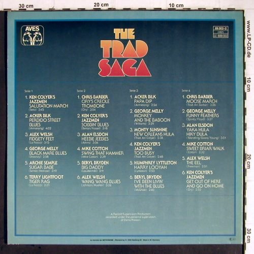 V.A.The Trad Saga: K.Colyer's,Acker Bilk,Alex Welsh ua, Aves(89.002-2), D, Foc, 1977 - 2LP - Y9193 - 7,50 Euro