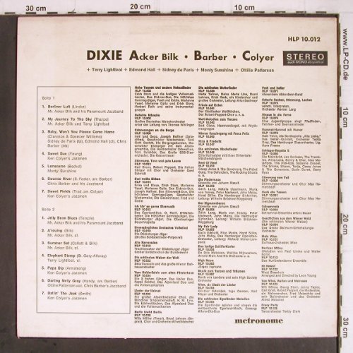 V.A.Dixie ABC: Acker Bilk, Barber, Colyer, 14 Tr., Metron.(HLP 10.012), D, 1967 - LP - Y9228 - 7,50 Euro