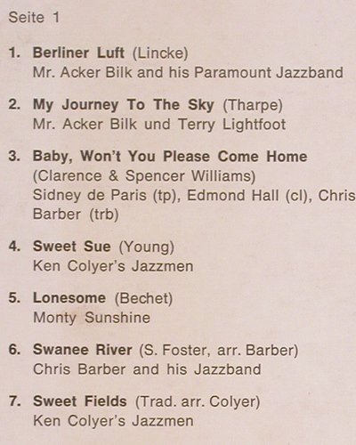 V.A.Dixie ABC: Acker Bilk, Barber, Colyer, 14 Tr., Metron.(HLP 10.012), D, 1967 - LP - Y9228 - 7,50 Euro