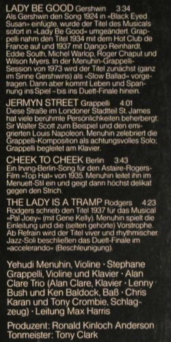 Menuhin/Grapelli & Alan Clare-Trio: Jalousie, HörZu/Electrola(SHZE 407), D, 1973 - LP - Y9326 - 7,50 Euro