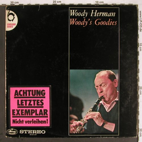 Herman,Woody: Woody's Goodies, m-/vg+, Mercury Sample-Stol (220 007 LMY), NL Typ: LP Best.-Nr.: Y9346 Preis: 9,00 Euro