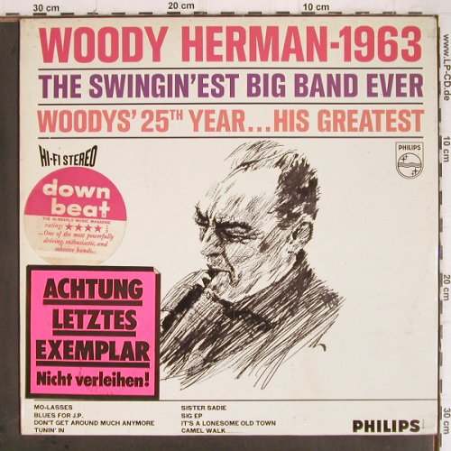 Herman,Woody: 1963-The Swingin'Est Big.B.ever, Philips (852 025 BY), NL,m-/vg+, 1963 Typ: LP Best.-Nr.: Y9347 Preis: 9,00 Euro