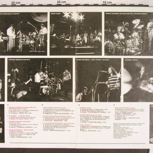 V.A.Bratislava Jazz Days'84: Ronald Shannon..Stanislav Sojka,Foc, Opus(9115 1652-53), CSSR, 1985 - 2LP - Y9465 - 12,50 Euro