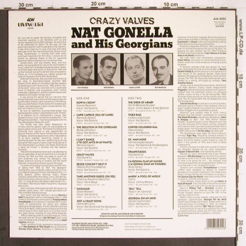 Gonella,Nat and his Georgians: Crazy Valves (1934-37), ASV Living Era (AJA 5055), UK, 1988 Typ: LP Best.-Nr.: Y9539 Preis: 7,50 Euro