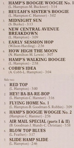 Hampton,Lionel & his Big Band: Masterpieces Of (1939-1949), Giants Of Jazz (LPJT 29), I, 1985 Typ: LP Best.-Nr.: Y9607 Preis: 7,50 Euro
