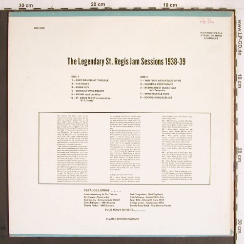 V.A.The Legendary St.Regis Jam Sess: 1938-39,Marty Marsala.. G.Wettling, Alamac Records(QSR 2445), US,vg+/vg+,  - LP - Y9706 - 12,50 Euro