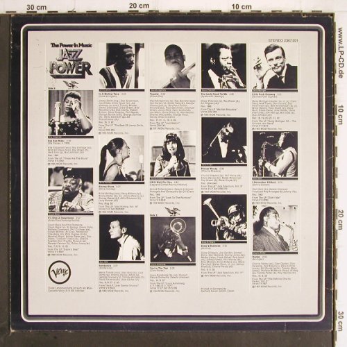 V.A.Jazz Power - The Power in Music: Ella Fitzgerald... Charlie Parker, Verve(2367 201), D, m-/vg+,  - LP - Y9876 - 6,00 Euro