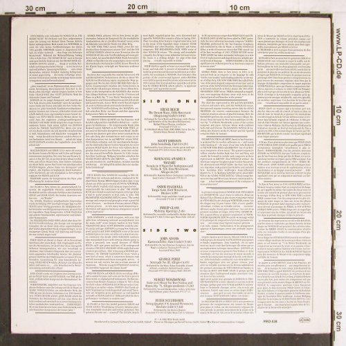 V.A.The Nonesuch Sampler: Adams, Reich, Glass... 9Tr.Promo, Nonesuch(PRO 438), D,m /vg+, 1986 - LP - Y9938 - 5,00 Euro