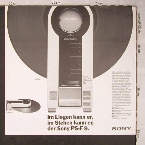Sony - Innersleeve: Walkman, PS-F9, Sony (2400331), D Typ: Sleeve Best.-Nr.: X5340 Preis: 1,50 Euro