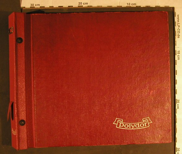 Album 10": Kunstleder rot-orange, 12 Taschen, Polydor(), VG+,  - Album - Z93 - 5,00 Euro