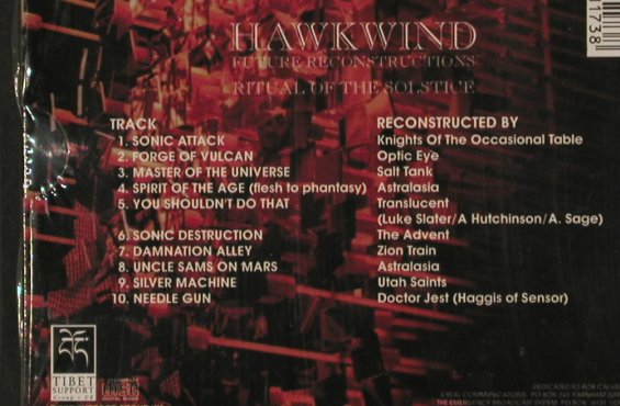 Hawkwind: Ritual of the Solstice,Digi, FS-New, Tibet Support Group (EBSScd 117), UK, 1996 Typ: CD Best.-Nr.: 80230 Preis: 15,00 Euro