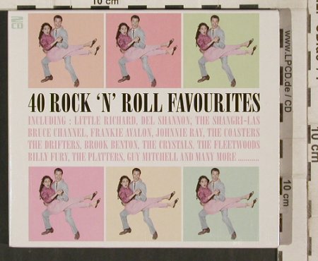 V.A.40 Rock'n'Roll Favourites: Guy Mitchel...Bobby Helms,40 Tr., Performance/DeltaMusic(38139), UK, 2005 - 2CD - 80266 - 10,00 Euro