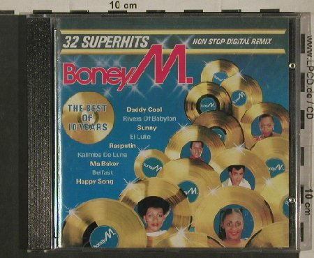Boney M.: The Best Of 10 Years,Non-Stop-rmx, Hansa (610 550), D, 32Tr., 1986 Typ: CD Best.-Nr.: 80392 Preis: 7,50 Euro
