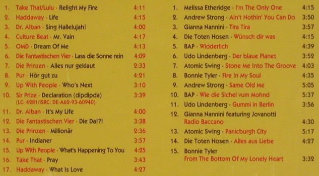V.A.Pop Show 93: Kristiane Backer,Take That..B.Tyler, Ariola/BMG(74321 17064 2), D, 1993 - 2CD - 80426 - 5,00 Euro