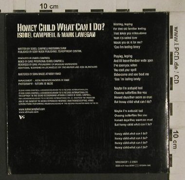 Campbell,Isobel  & Mark Lanegan: Honey Child what can I do?, V 2,1Tr.Promo,Digi(WR5039493P), , 2006 - CD5inch - 80539 - 2,50 Euro