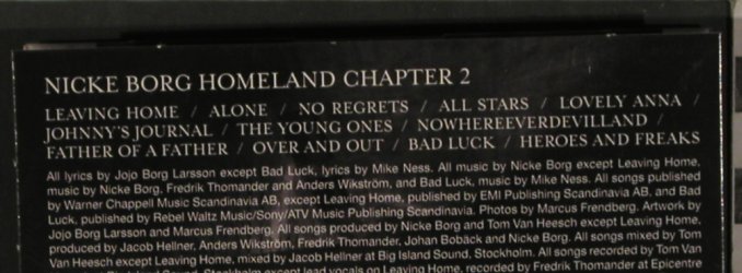 Borg,Nicke: Homeland Chapter 2, Digi, NickeBorgMusic/Versity (NBMCD002), EU, 2011 Typ: CD Best.-Nr.: 80591 Preis: 10,00 Euro