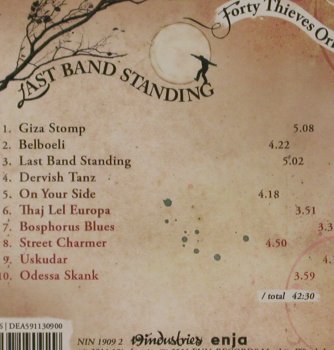 Forty Thieves Orkestar: Last Band Standing, FS-New, Enya/19Industries (NIN-1909-2), , 2011 Typ: CD Best.-Nr.: 80734 Preis: 7,50 Euro