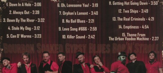 Urban Voodoo Machine: Bourbon Soaked Gypsy Blues Bop'n..., Gypsy Hotel Rec. (GHRcd 001B), EU, 2009 Typ: CD Best.-Nr.: 80957 Preis: 10,00 Euro