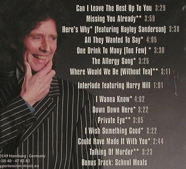 O'Sullivan,Gilbert: Gilbertville, Hypertension (HYP 11275), EU, 2011 Typ: CD Best.-Nr.: 80962 Preis: 7,50 Euro