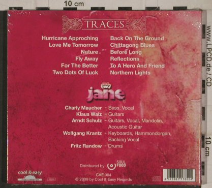 Jane: Traces, Digi, FS-New, Cool & Easy Rec. (CAE 004), , 2009 Typ: CD Best.-Nr.: 81148 Preis: 10,00 Euro