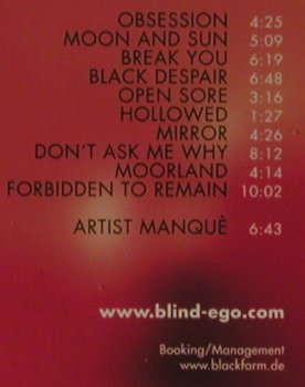Blind Ego: Mirror, Red Farm Rec. (47110815-12), EU, 2007 Typ: CD Best.-Nr.: 81469 Preis: 7,50 Euro
