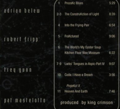 King Crimson: The Construkction Of Light, King C.(KCcdX2), EU, 2000 - CD - 81472 - 5,00 Euro