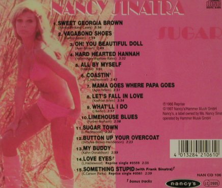 Sinatra,Nancy: Sugar (1966), Nancy's (NAN CD 106), D, Ri, 1997 Typ: CD Best.-Nr.: 81612 Preis: 10,00 Euro