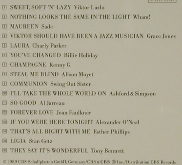 V.A.Night Life: Victor Lazlo...Tony Bennett, 16 Tr., CBS (465588 2), D, 1989 Typ: CD Best.-Nr.: 81691 Preis: 4,00 Euro