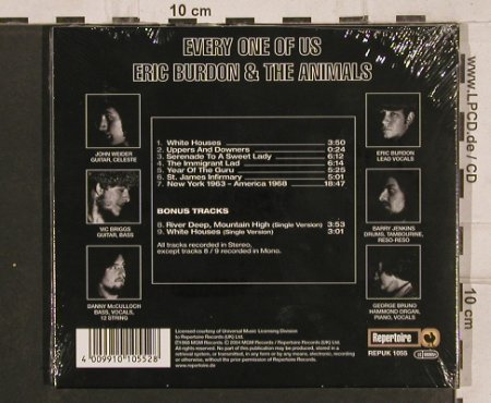 Burdon,Eric & Animals: Every One Of Us(68), Digi, FS-New, Repertoire (REPUK 1055), D, 2004 Typ: CD Best.-Nr.: 82071 Preis: 20,00 Euro