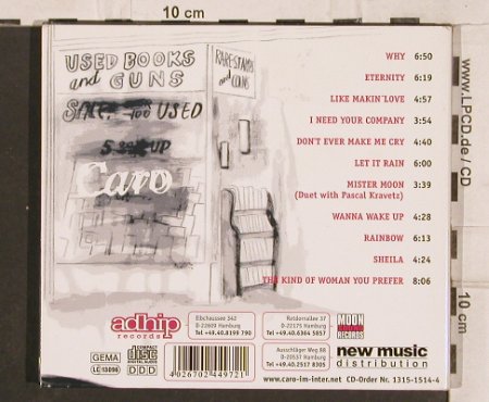 Caro: Eternity, Digi, adhip, D Typ: CD Best.-Nr.: 82174 Preis: 7,50 Euro